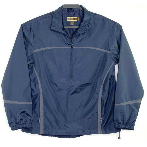North End Pullover Jacket Women's Large Half Zip Softshell Blue New w/Tag - Picture 1 of 5
